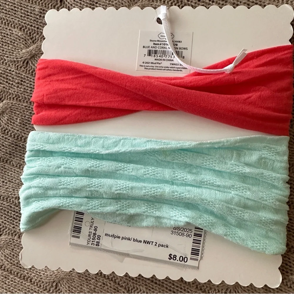 EUC 16pc Baby Girl Bib/Hair/Changing Pad Travel Bundle, Tiny Twinkle